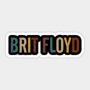 Proud To Brit Be Personalized Name Styles 70s 80s Sticker